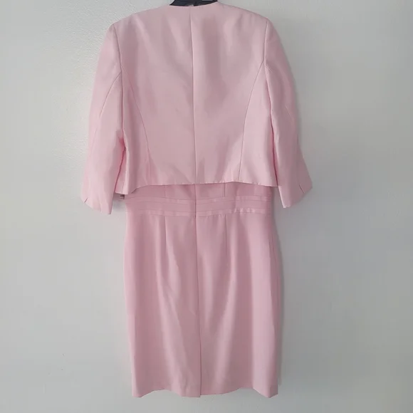 Chic Tutu Pink Dress and Jacket Set By Kasper Size 14/16 - Picture 4 of 16